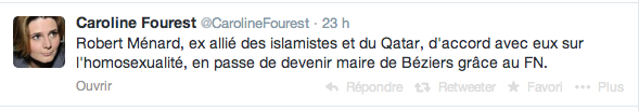 exemple de tweet politique