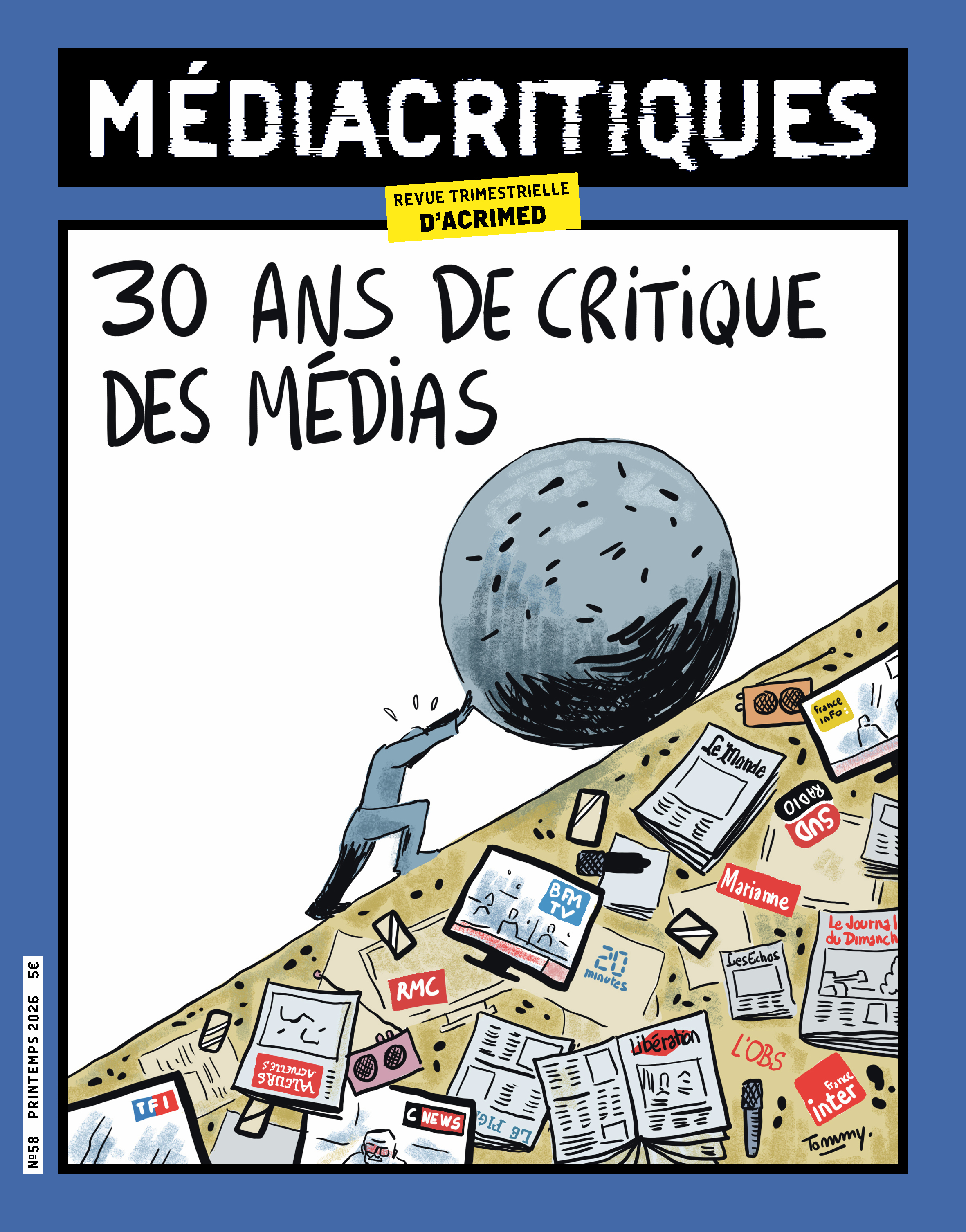 Sortie du Médiacritiques n°58 : 30 ans de critique des médias