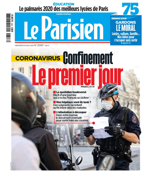 Confinement Le Parisien coiffe le képi et surveille les quartiers