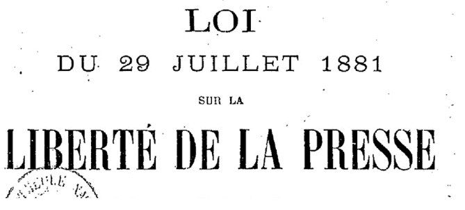 La loi de 1881 sur la Liberté de la presse attaquée au Sénat (SNJ) - Acrimed | Action Critique Médias