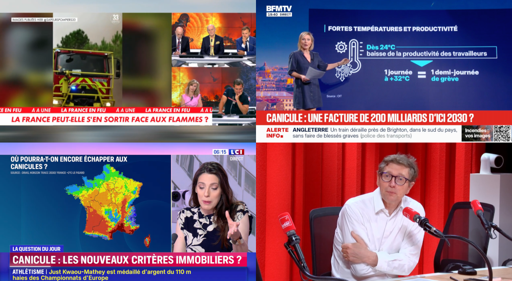 Canicule, sécheresse, incendies : dans les médias, le climat sans la politique - Acrimed